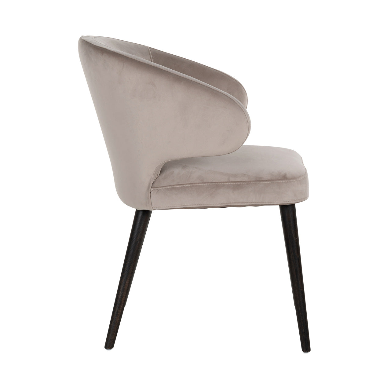 Chair Indigo - khaki velvet (Quartz Khaki 903)