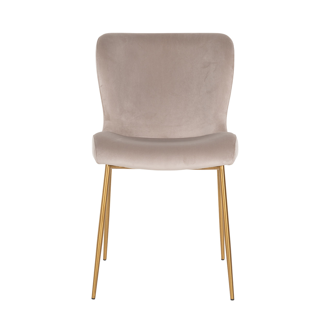 Chair Odessa - khaki velvet / burshed gold fire retardant (FR-Quartz 903 Khaki)