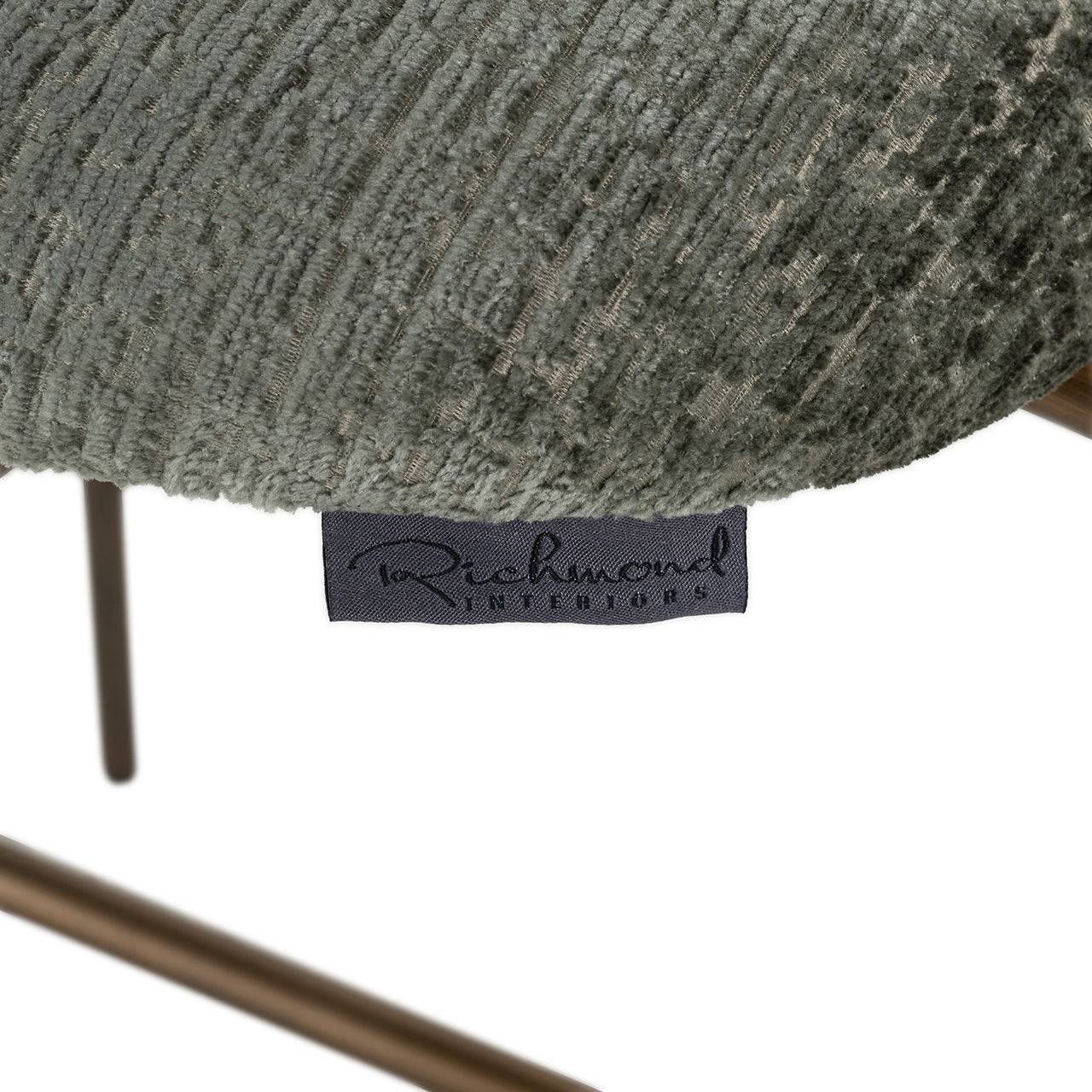 Counter stool Xenia thyme fusion / brass legs (Fusion thyme 206)