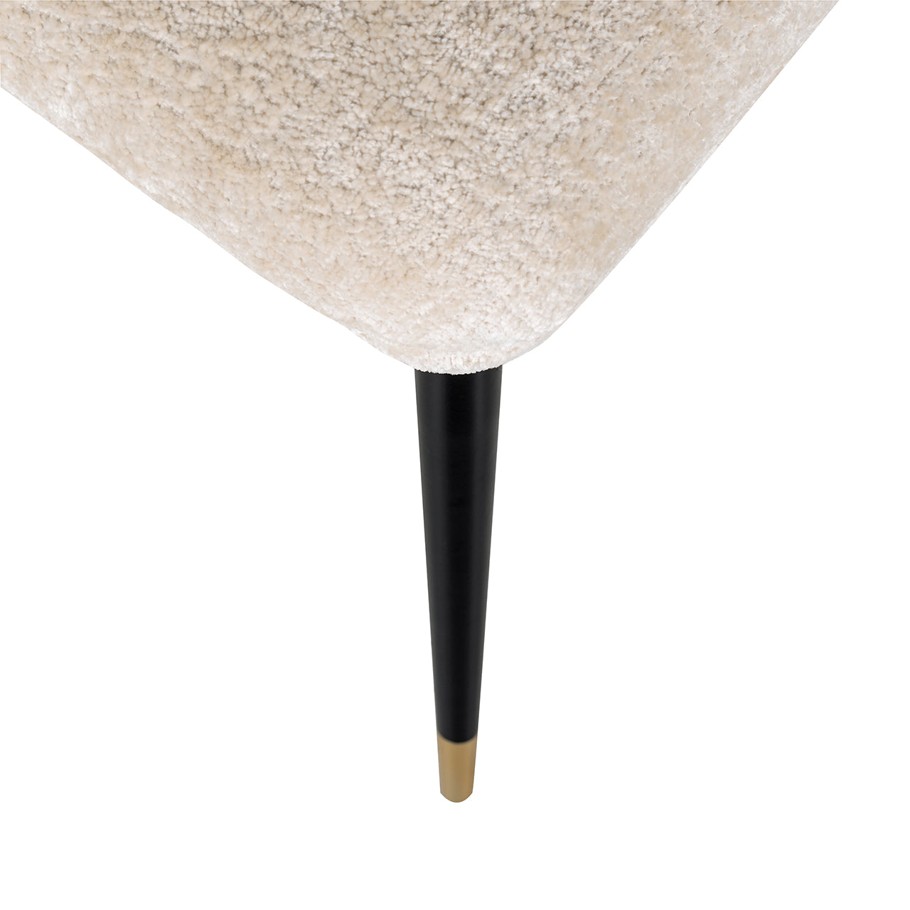 Chair Alicia - white chenille fire retardant (FR-Bergen 900 white chenille)