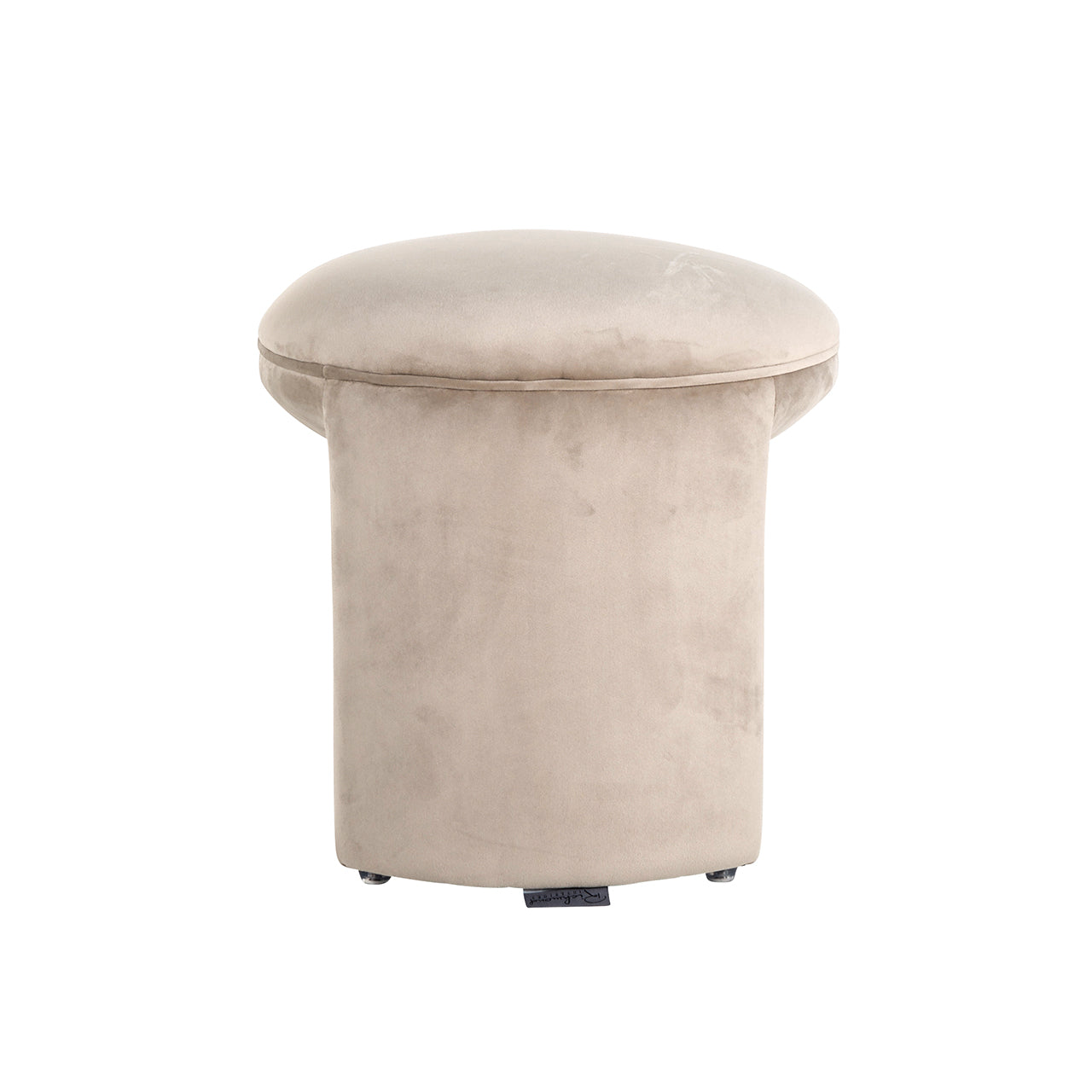 Pouffe Fargo khaki velvet (Quartz Khaki 903)