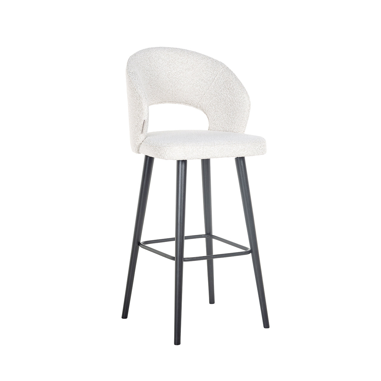 Bar stool Savoy white bouclé (Copenhagen 900 Bouclé White)