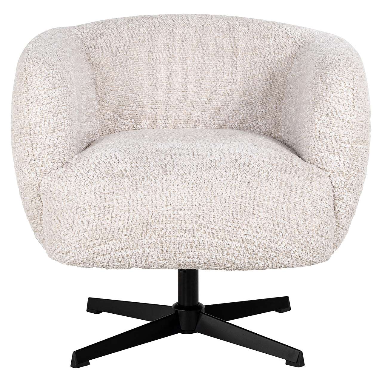 Swivel lounge chair Estelle (Be Lovely 11 Cream)