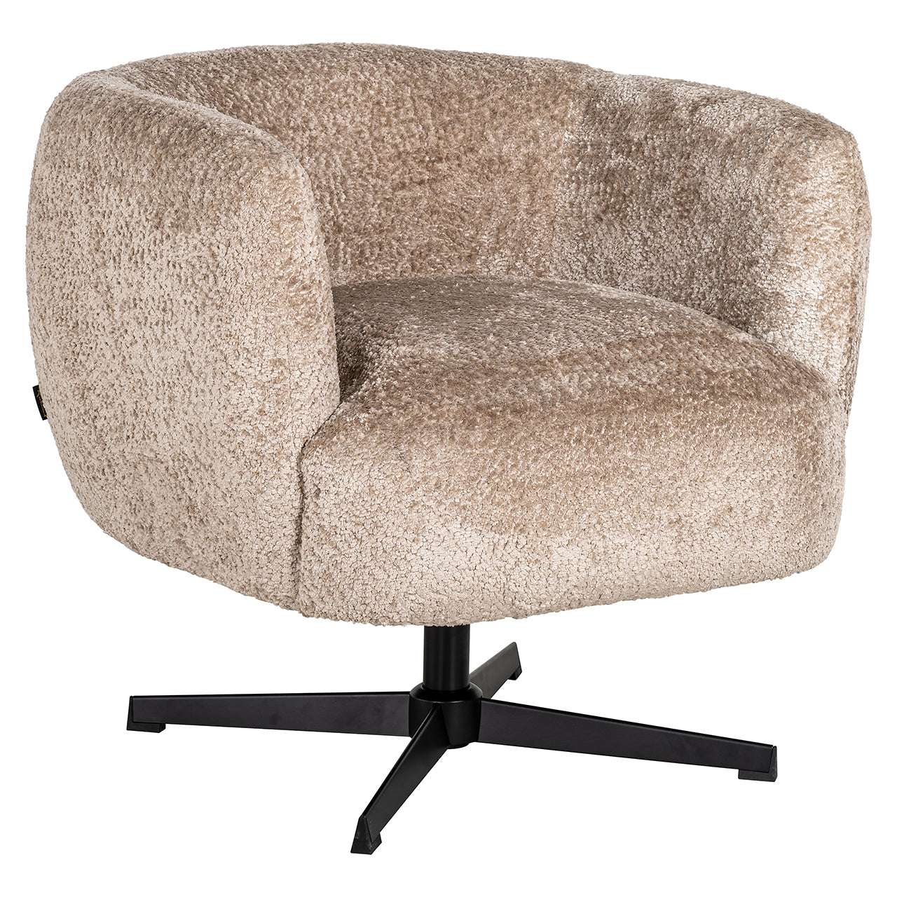 Swivel lounge chair Estelle (Sheep 01 nature)