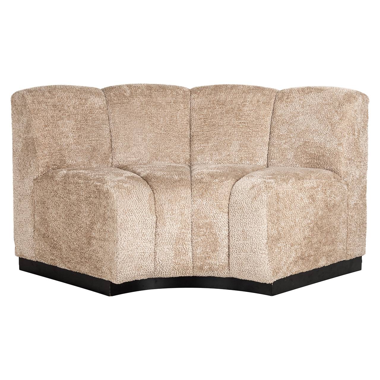 Round corner dining bench Hillpark fire retardant