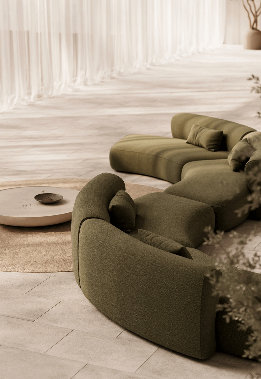 Sofa Elba – Olive Green