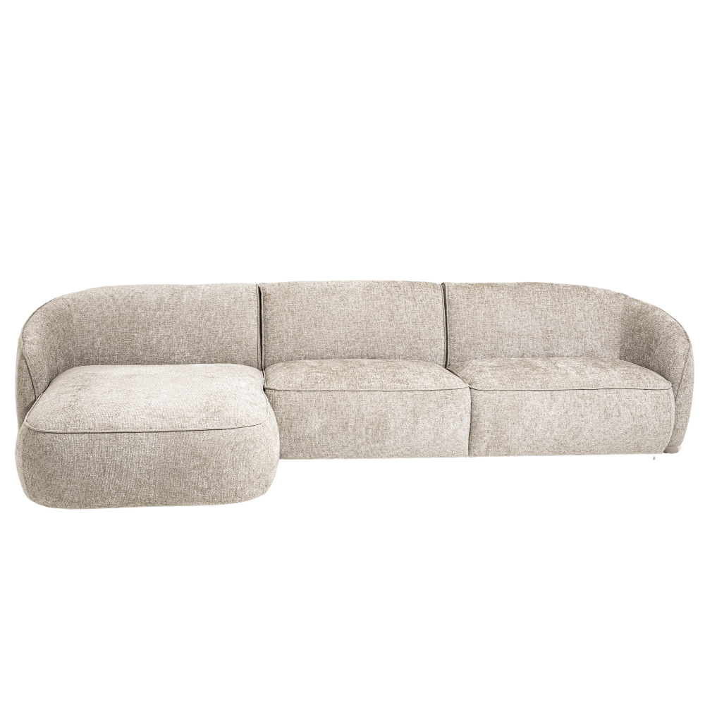 Sofa Liora – Beige Modern Corner Sofa 319×155 cm
