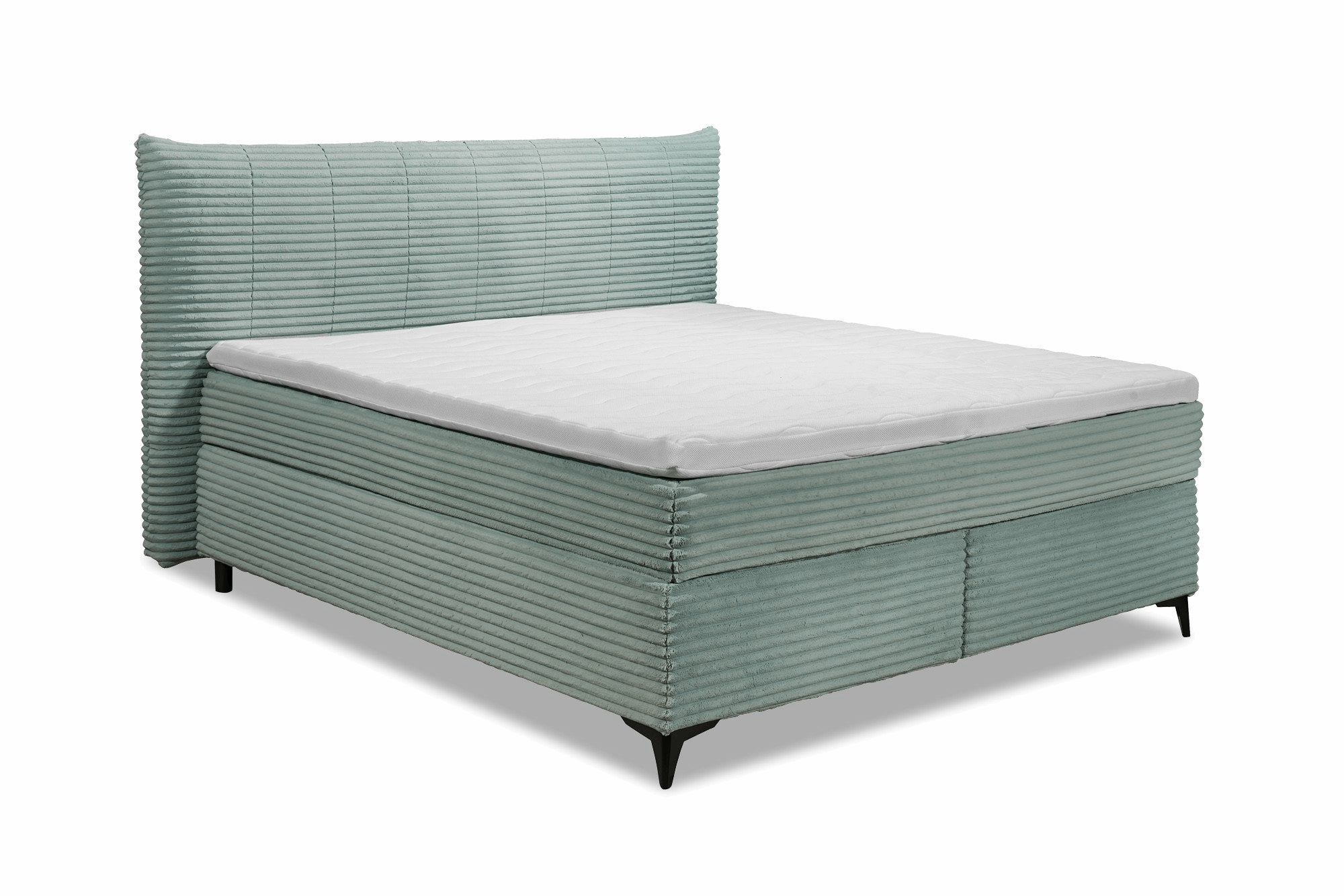 Boxspring Pasena - Turquoise | Includes Base and Topper
