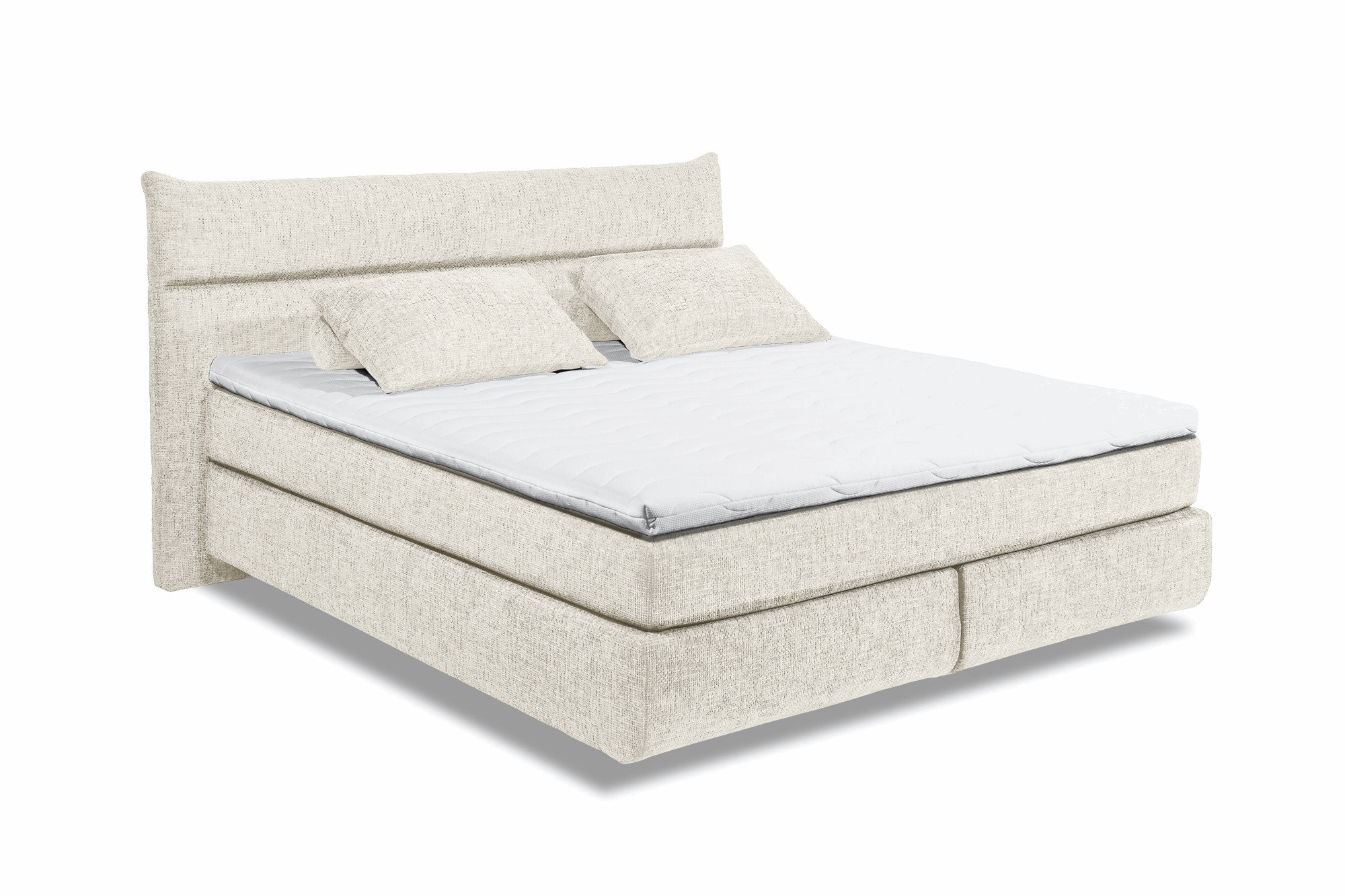 Boxspring Zando - Beige | Includes Base and Topper