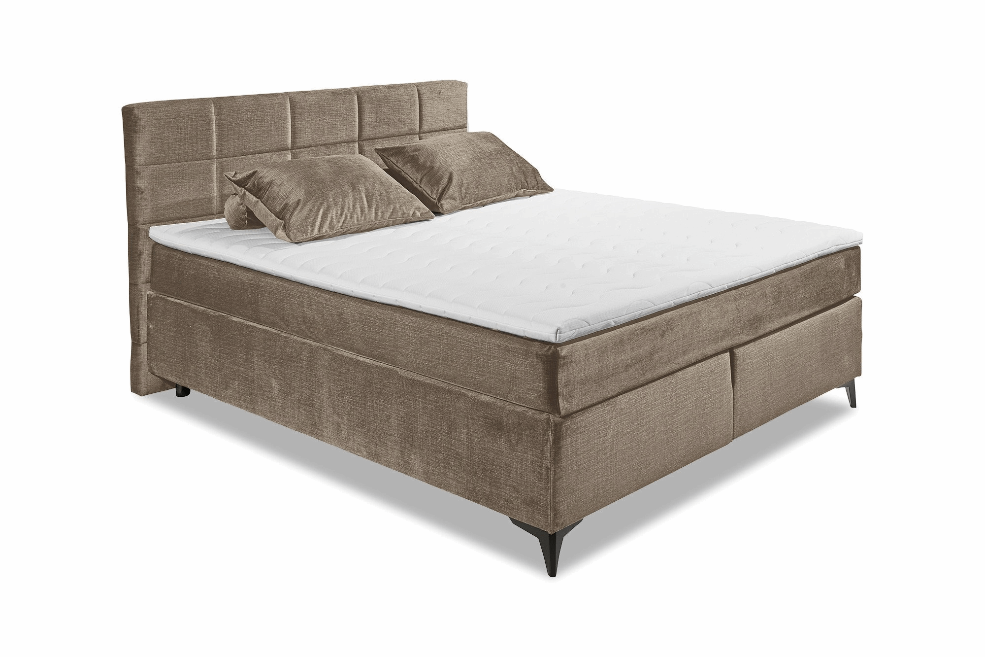 Boxspring Naravo - Brown | Includes Base and Topper