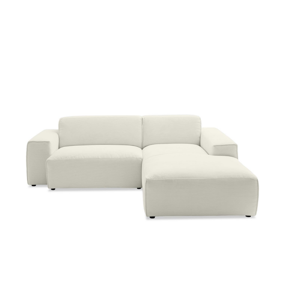 Sofa Linton – Ivory – 2.5-Seater with Lounge 228 x 189 cm