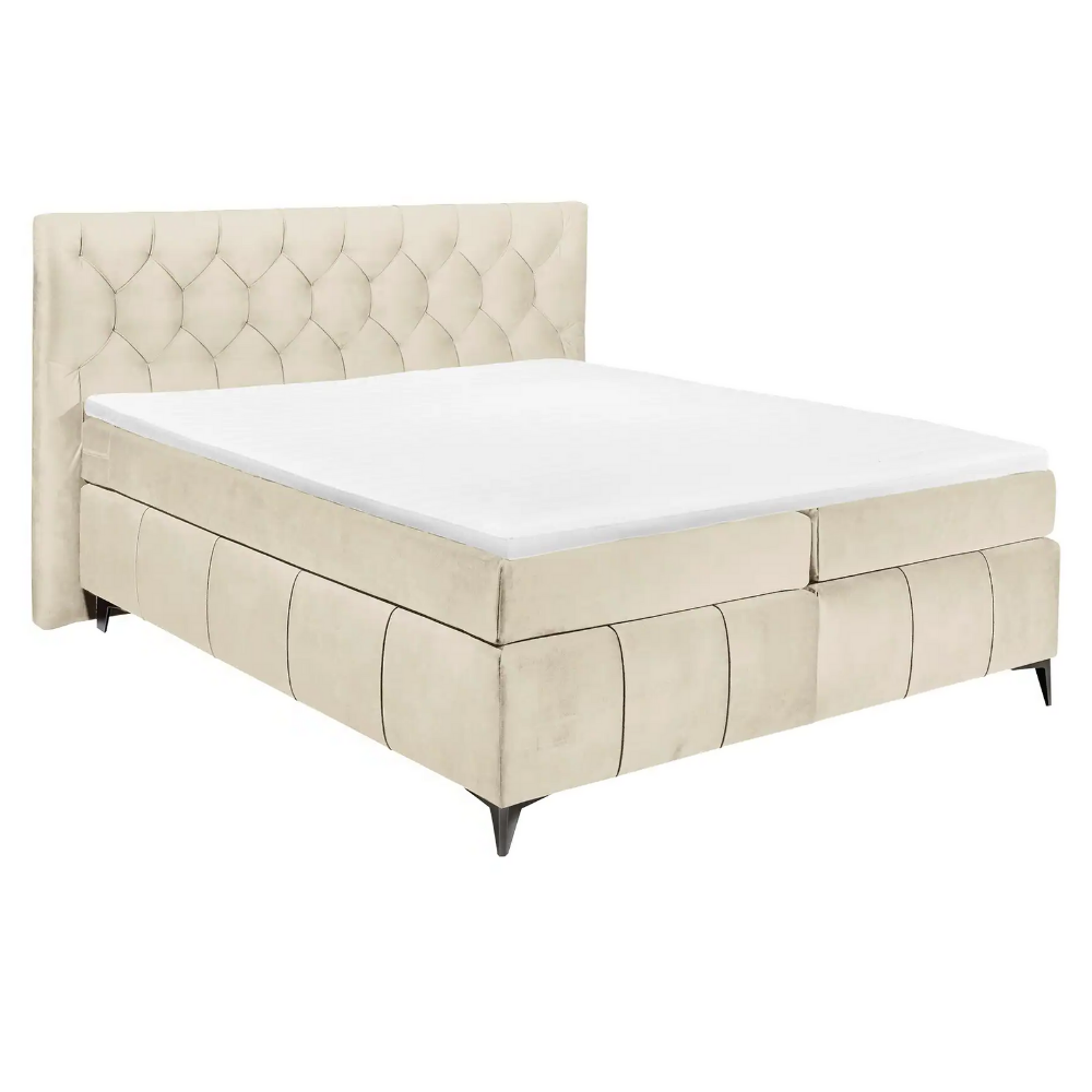 Boxspring Halston – Beige | Includes Base and Topper