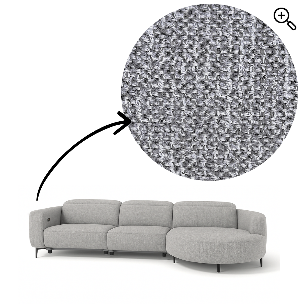 Sofa Maximus - Gray - Lounge Right 322x176cm