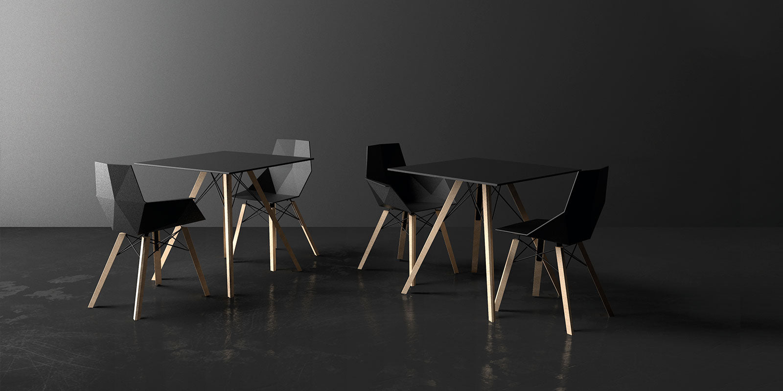 Faz - Chair - Wooden Base