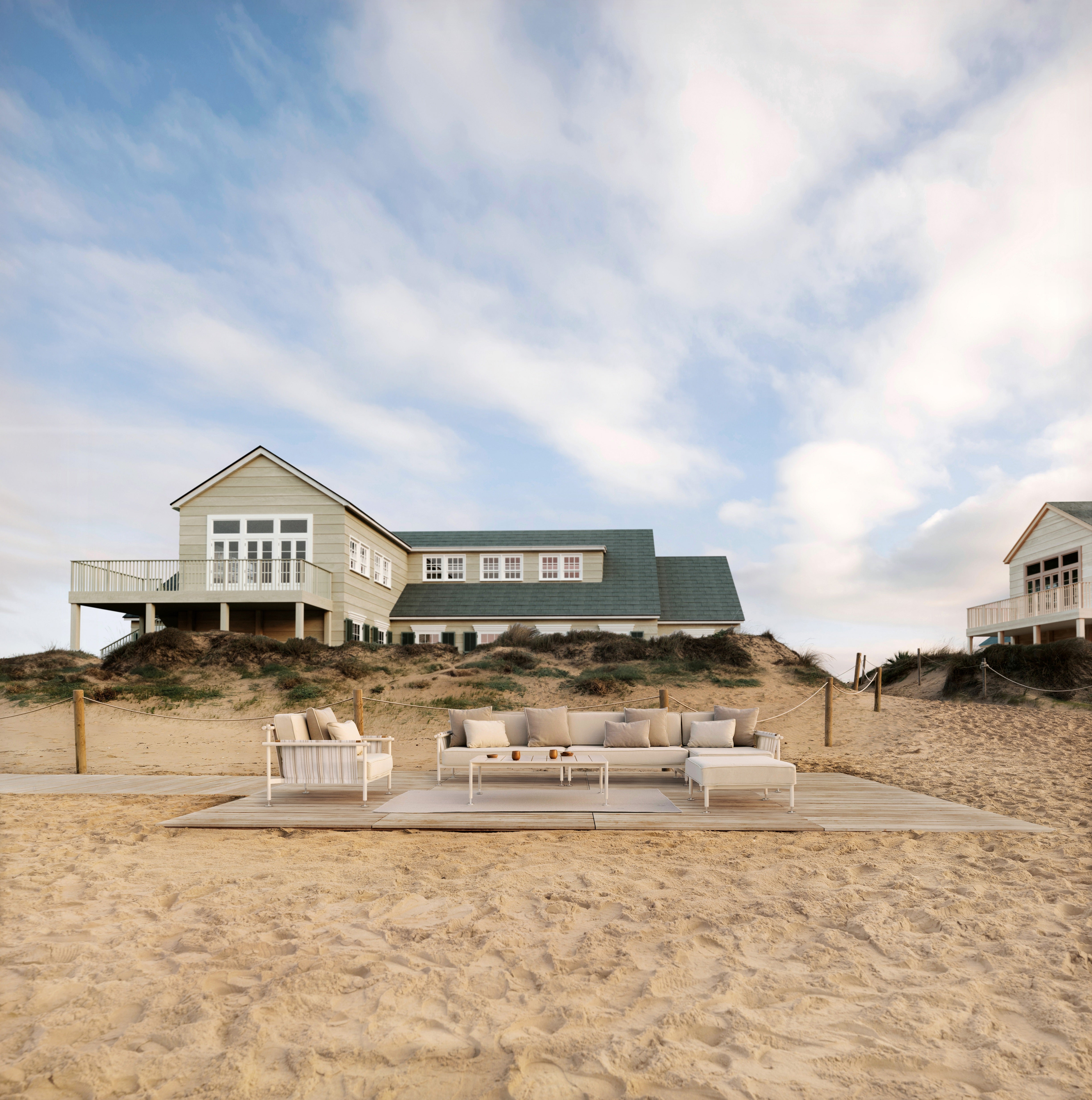 Hamptons Low Tables 85x85x25 cm