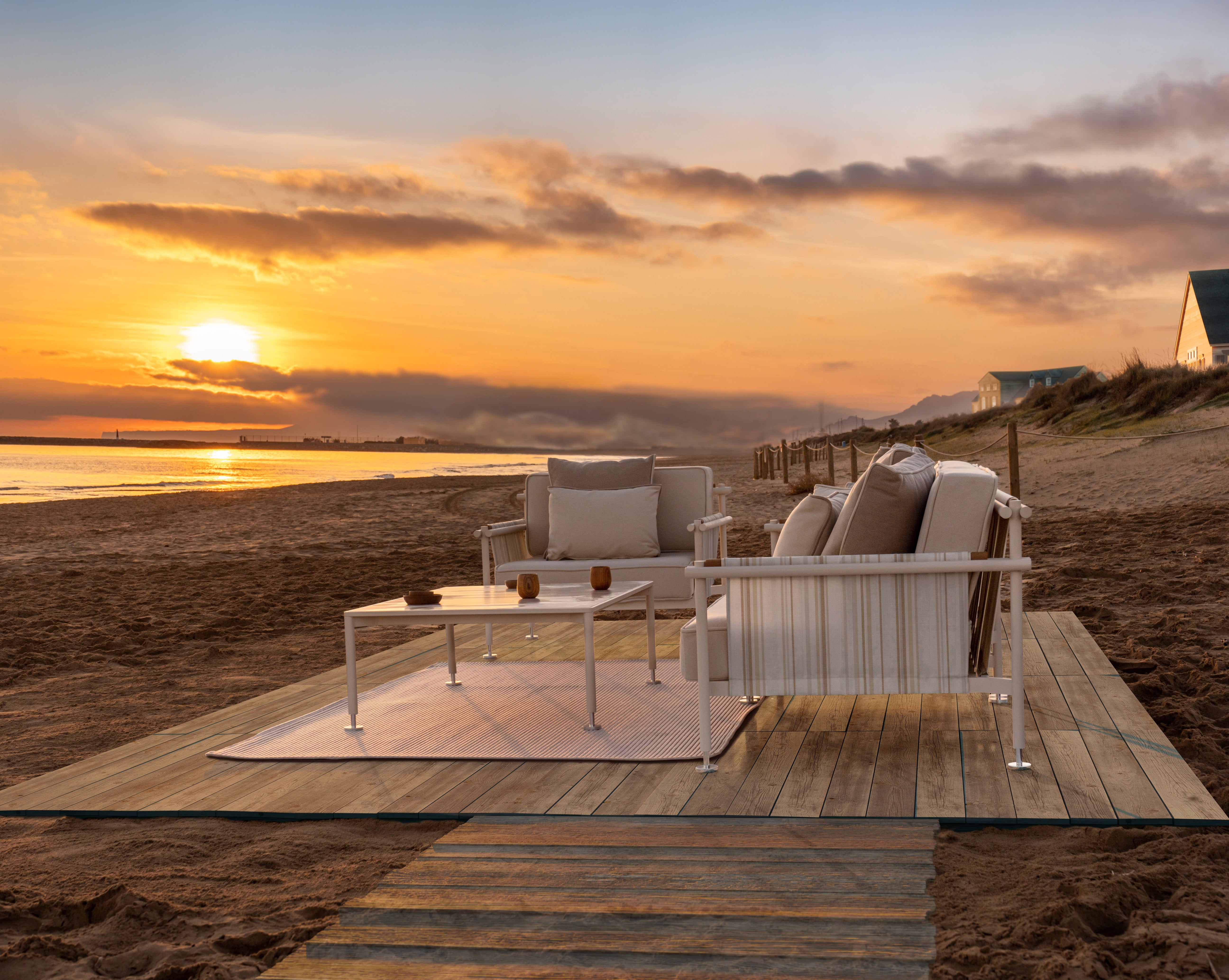 Hamptons Low Tables 85x85x25 cm