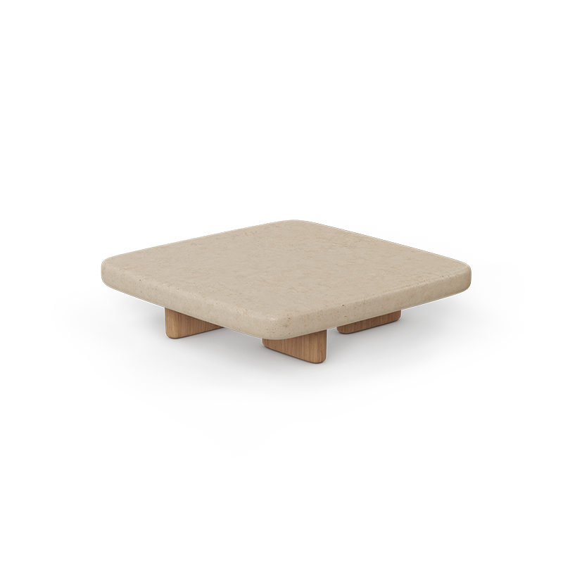 Milos Coffee Table Square 100 X 100 X 24 cm