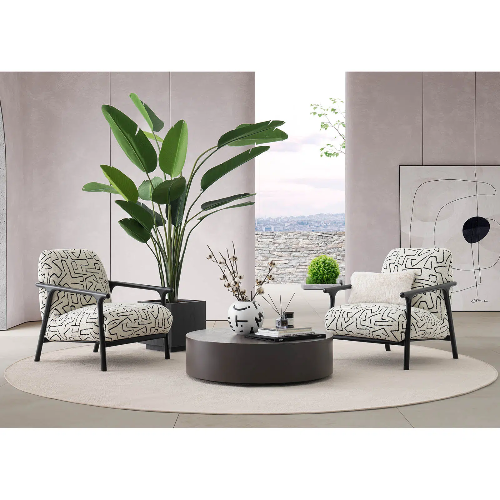 Armchair Boboil Bottega & Black