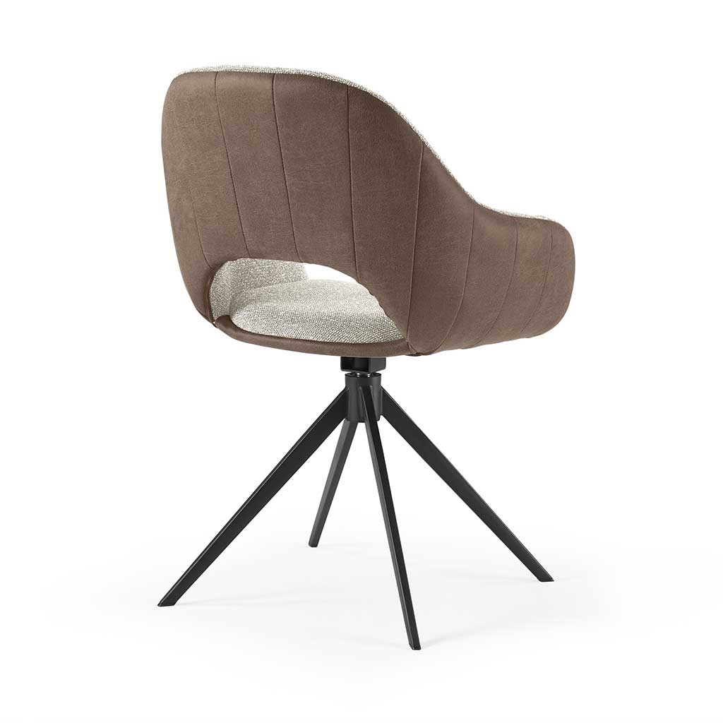 Chair Matera - Gray + Brown