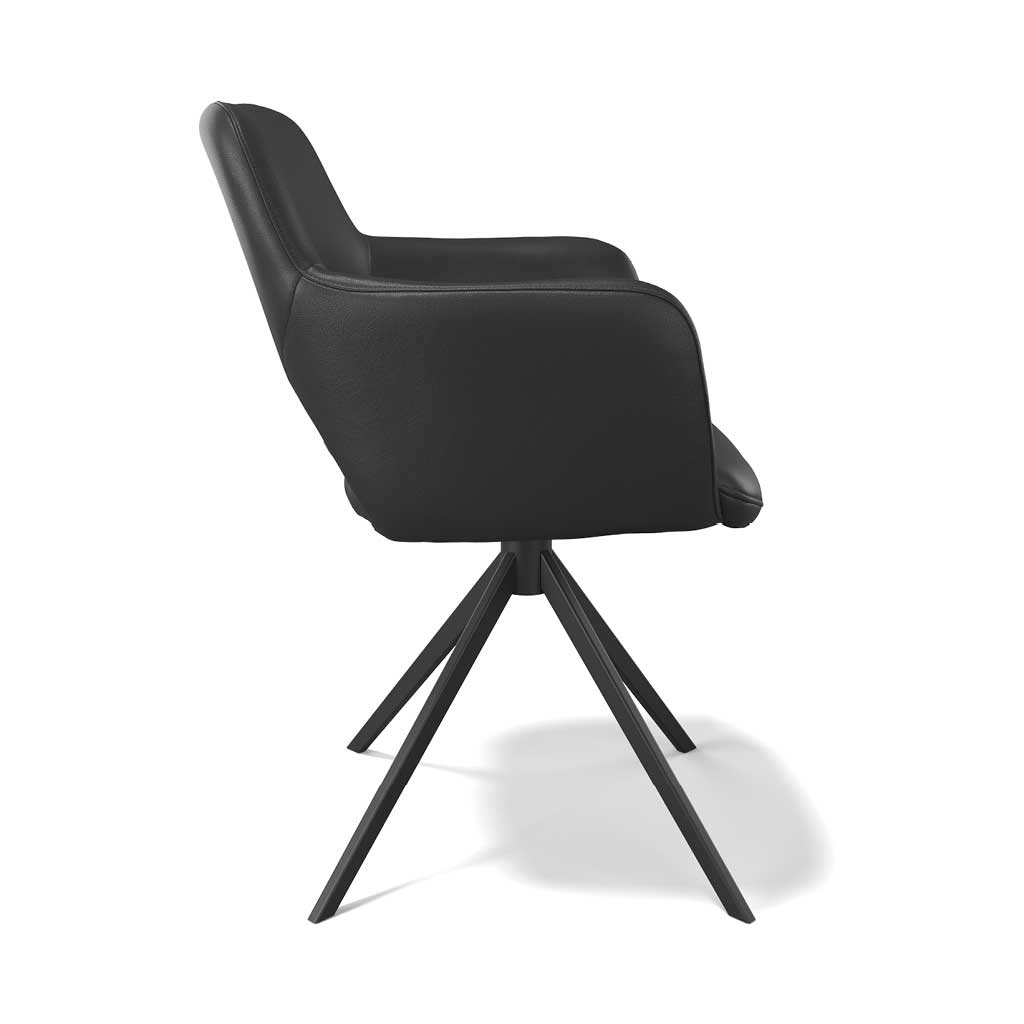Chair Julien - Black Leather