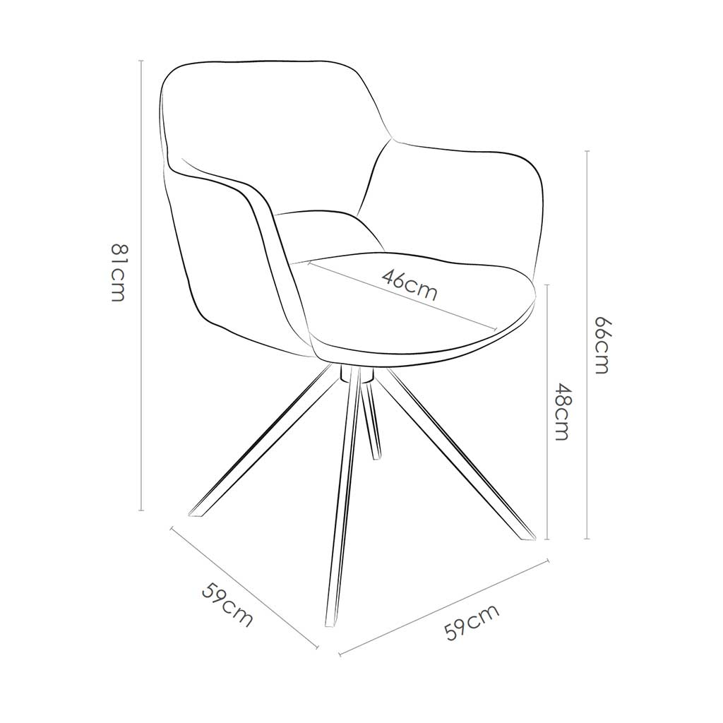 Chair Julien - Black Leather