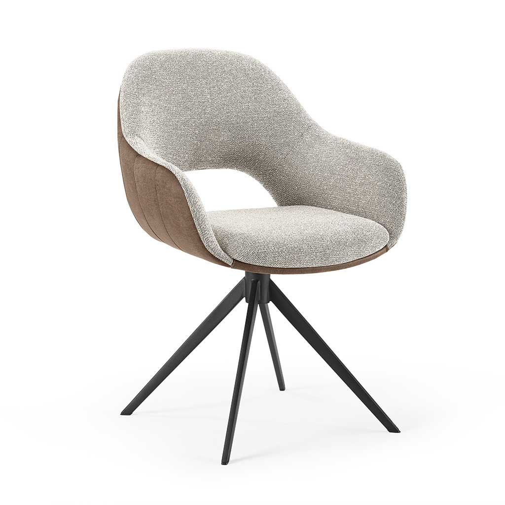 Chair Matera - Gray + Brown