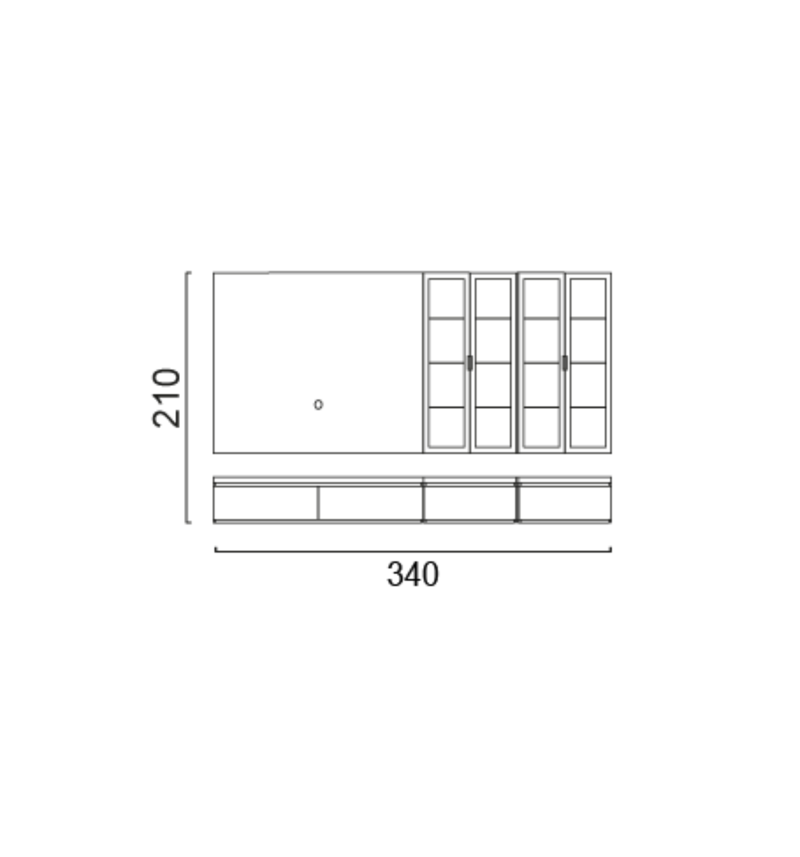 TV Unit Infinity (Aral) Option 2