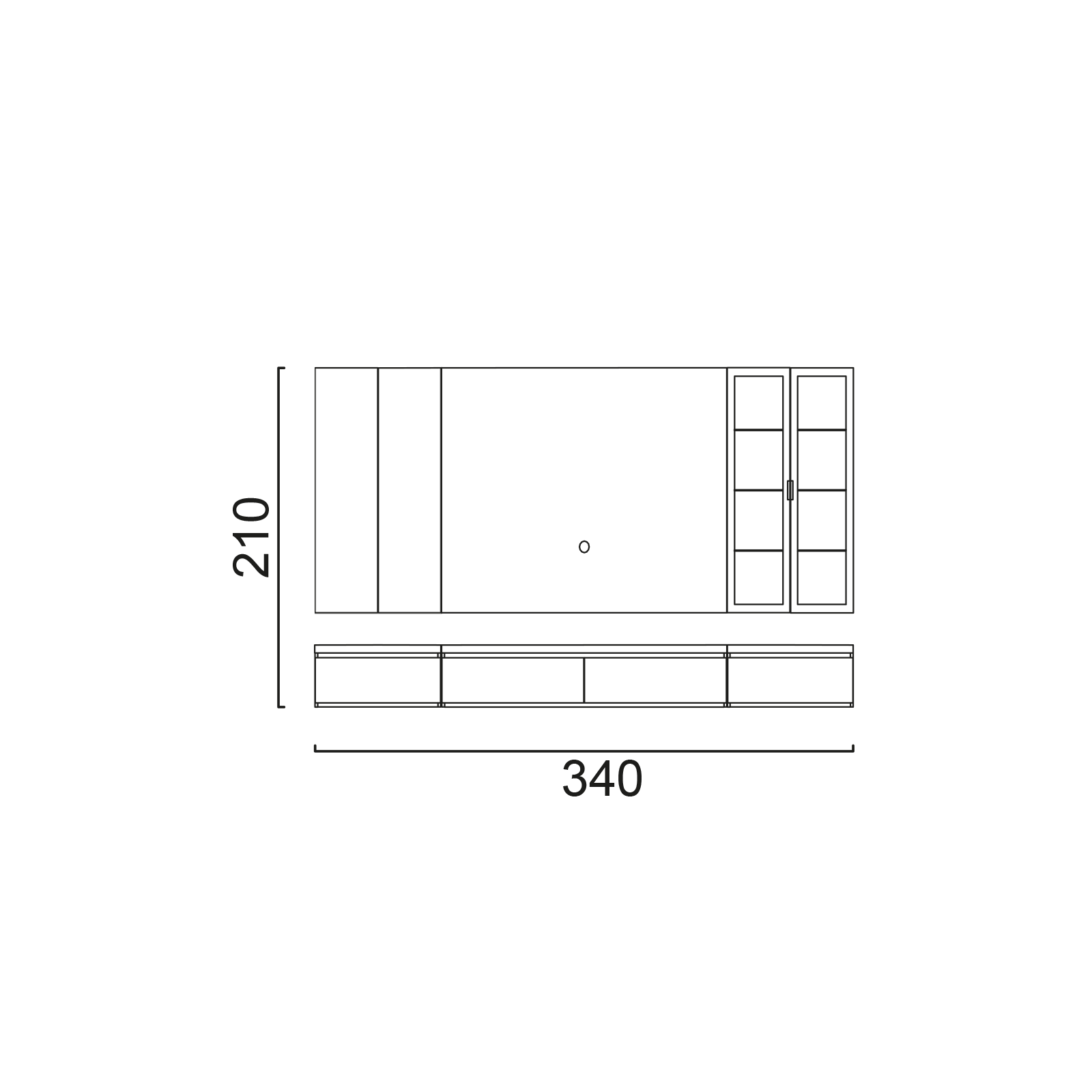 TV Unit Infinity (Aral) Option 6