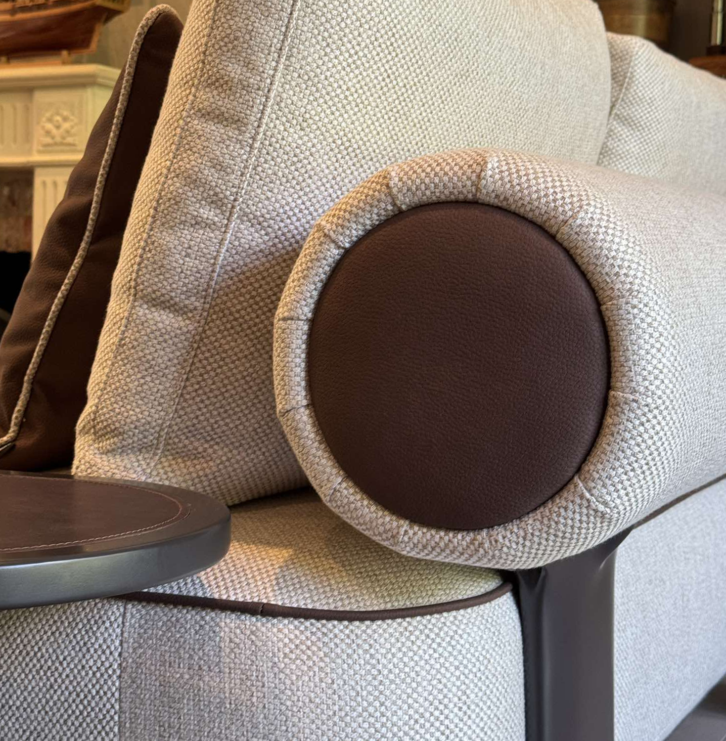 Sofa Kyoto - Light Gray/Beige 234x111cm