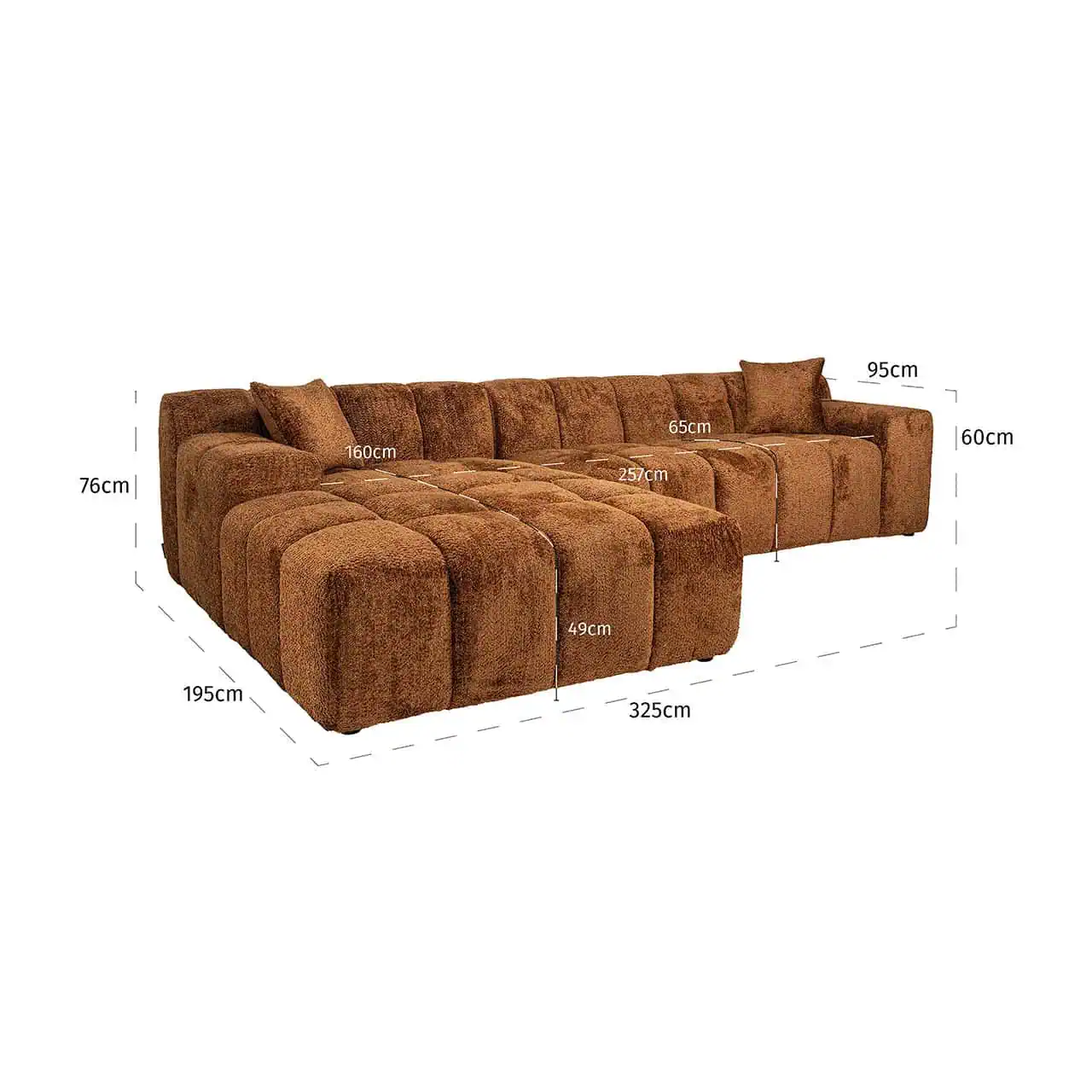 Sofa Cube Lounge Cinnamon | Richmond