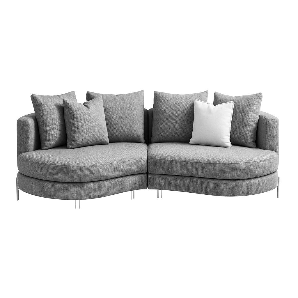 Sofa Yang - Light Gray 276x146cm