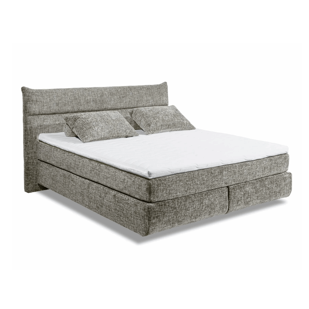 Boxspring Zando - Gray | Includes Base and Topper