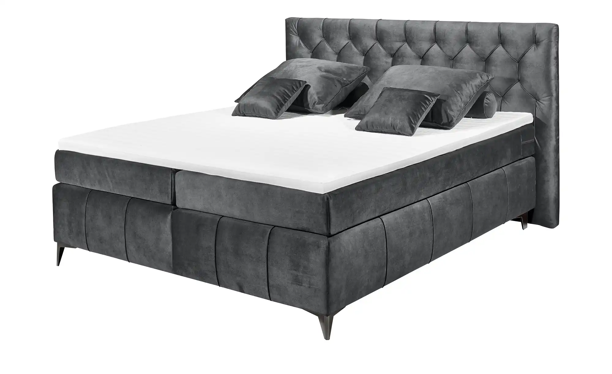 Boxspring Halston – Anthracite | Includes Base and Topper