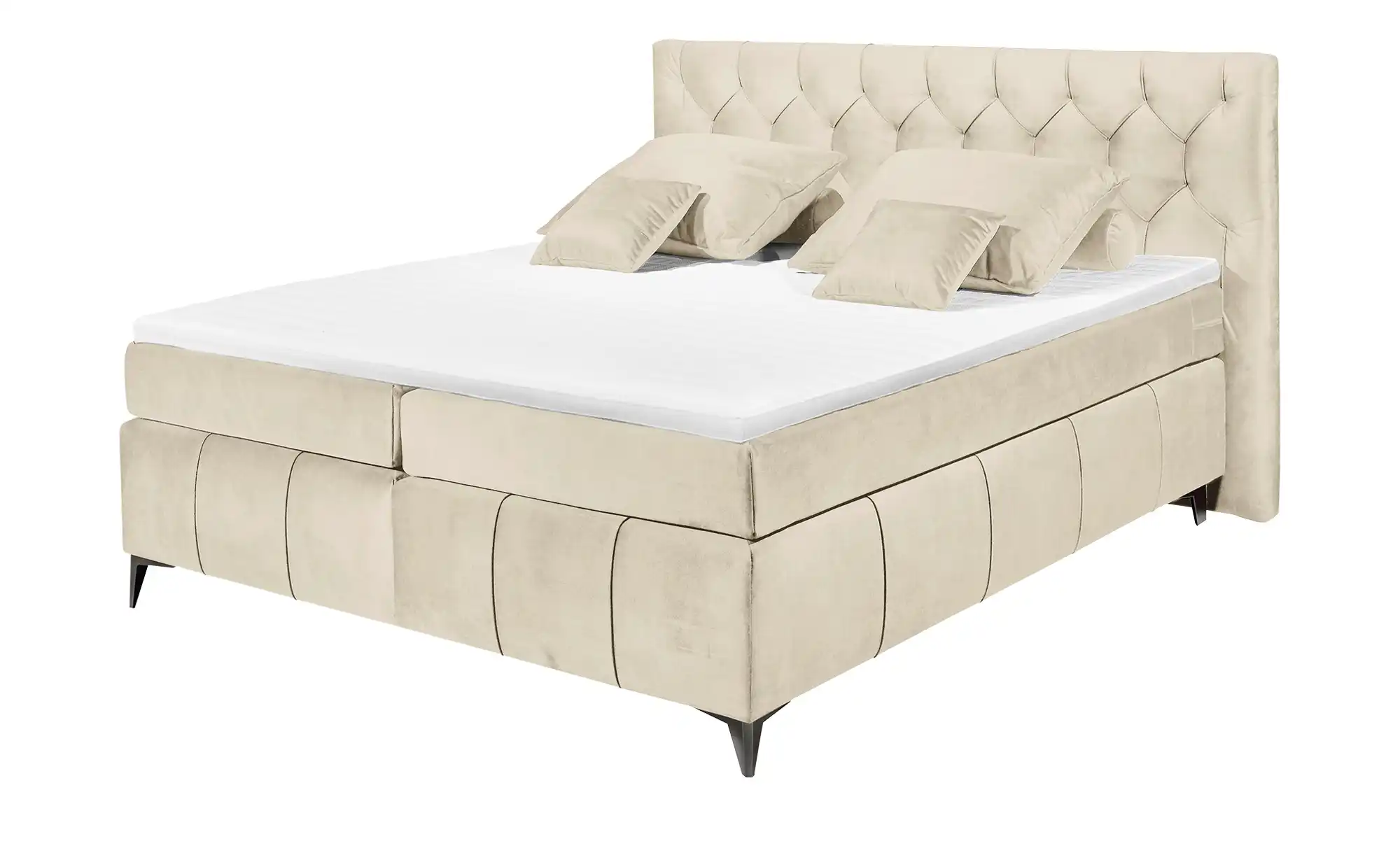 Boxspring Halston – Beige | Includes Base and Topper