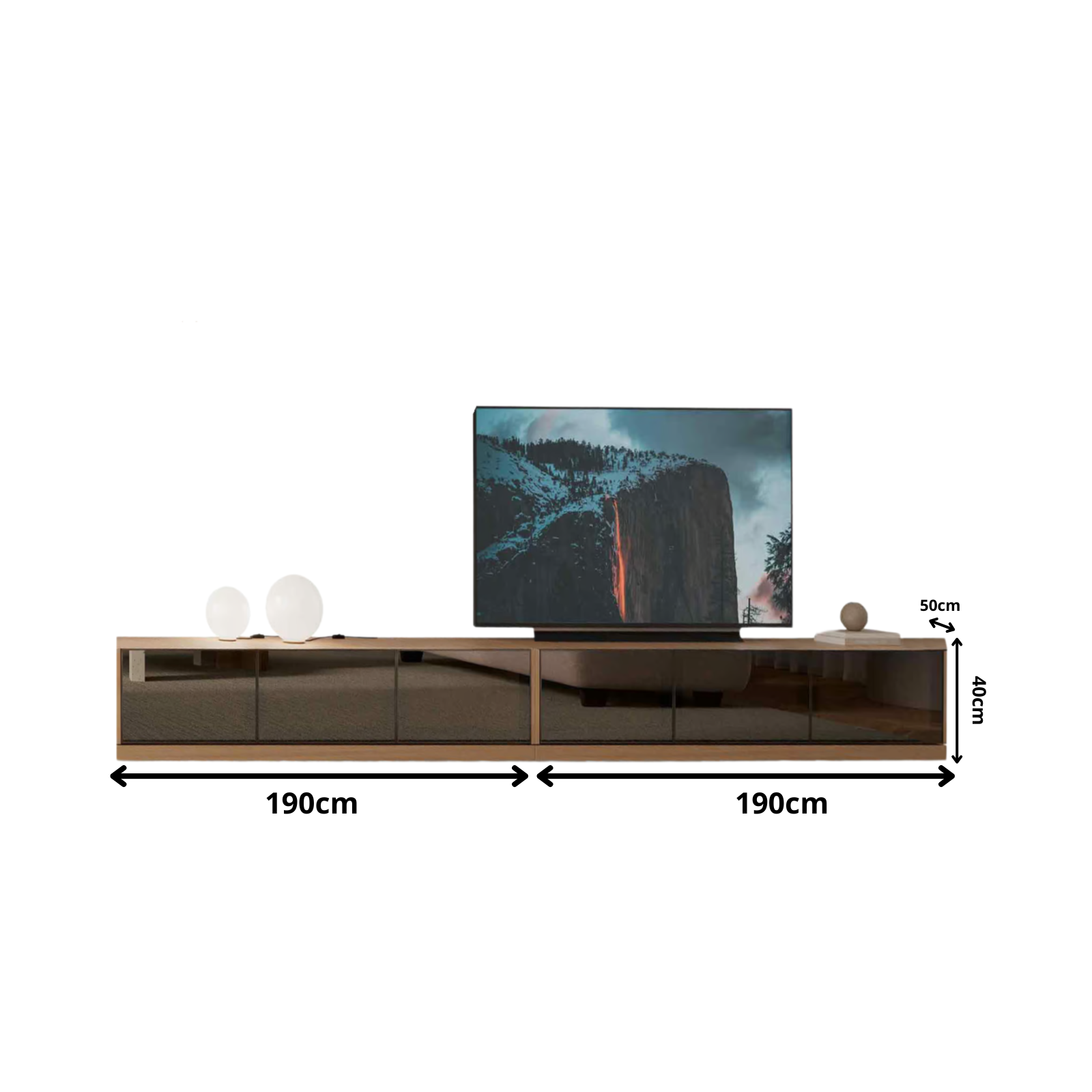 TV Unit Barcelona Oak Option 2