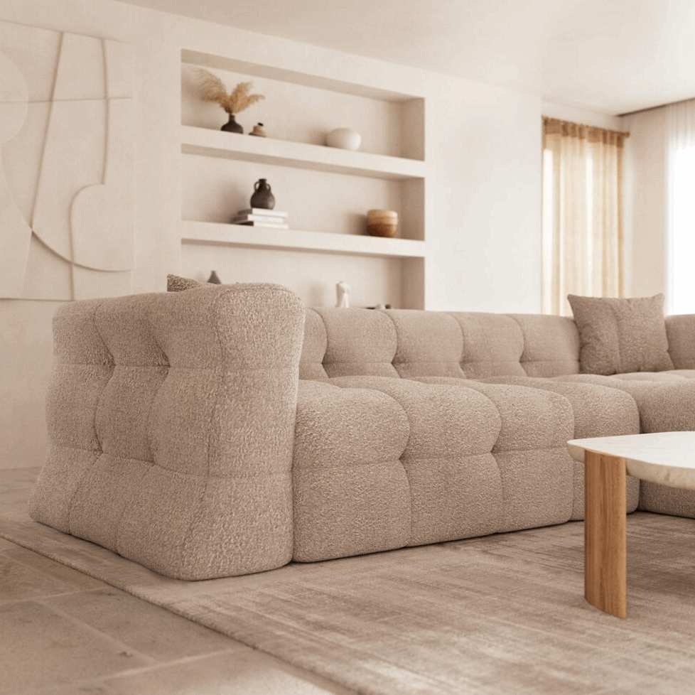 Sofa Aegis – Natural Beige - Lounge Right