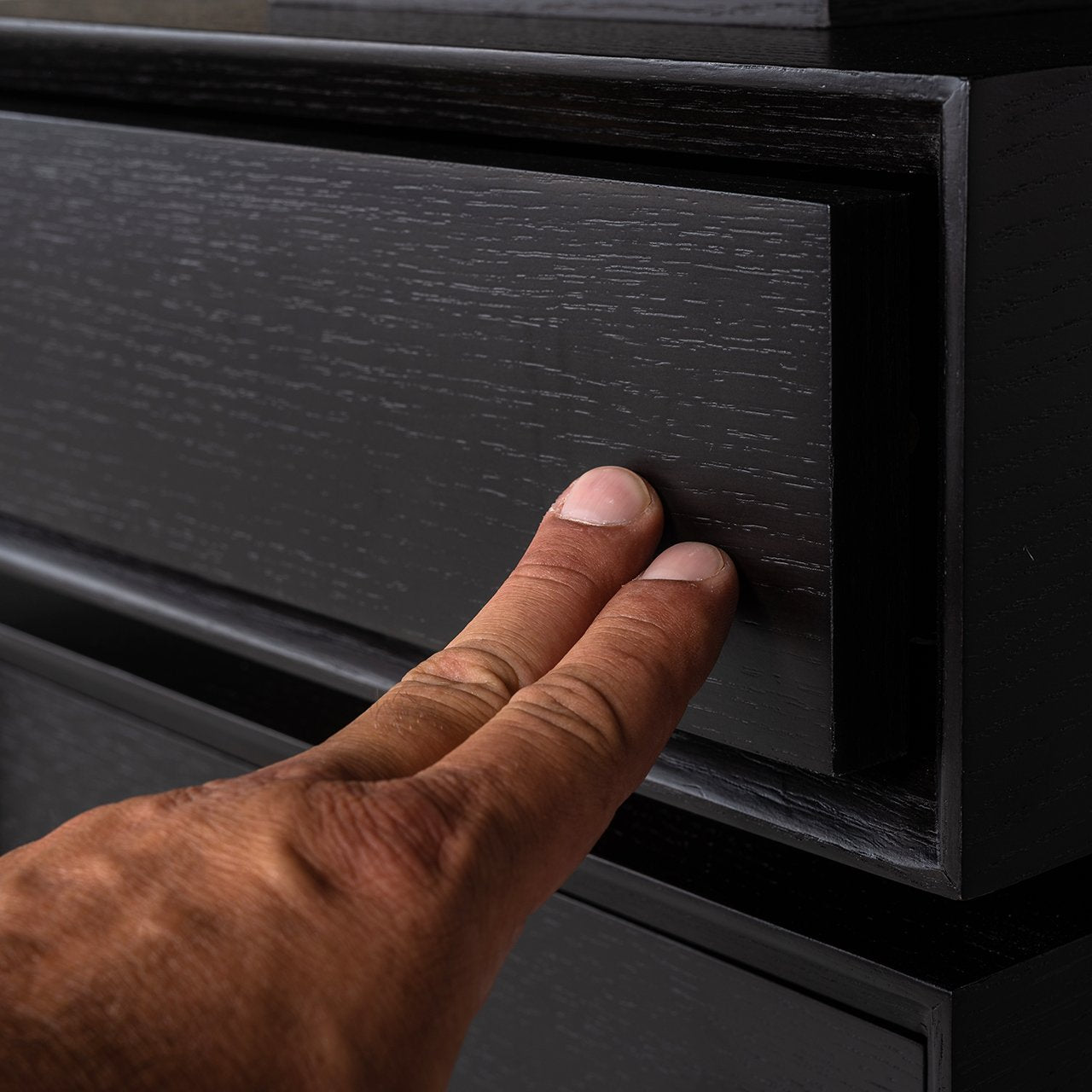 Desk Connar 5-drawers (Charcoal)