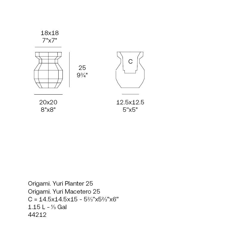 Origami Yuri 20X20X25