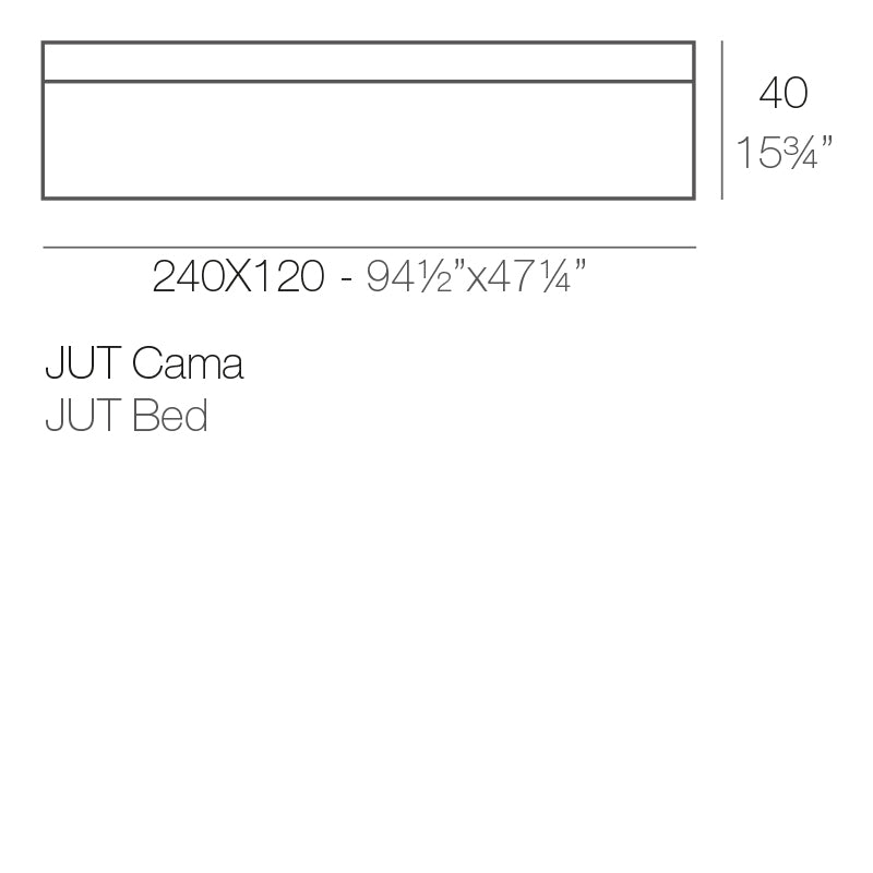 Jut Chill Bed 240X120X40