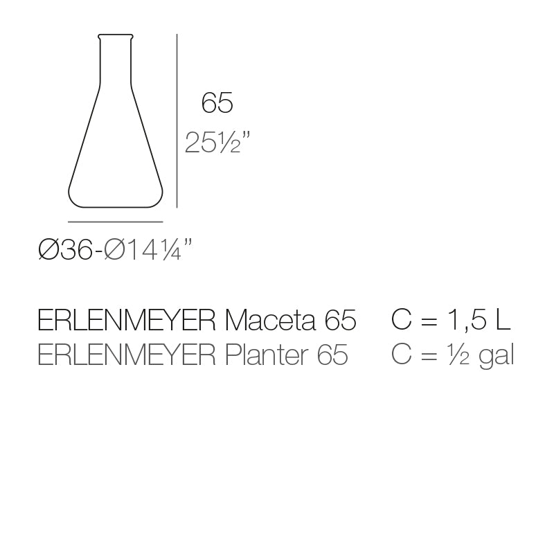 Chemistubes Erlenmeyer Ø36X65