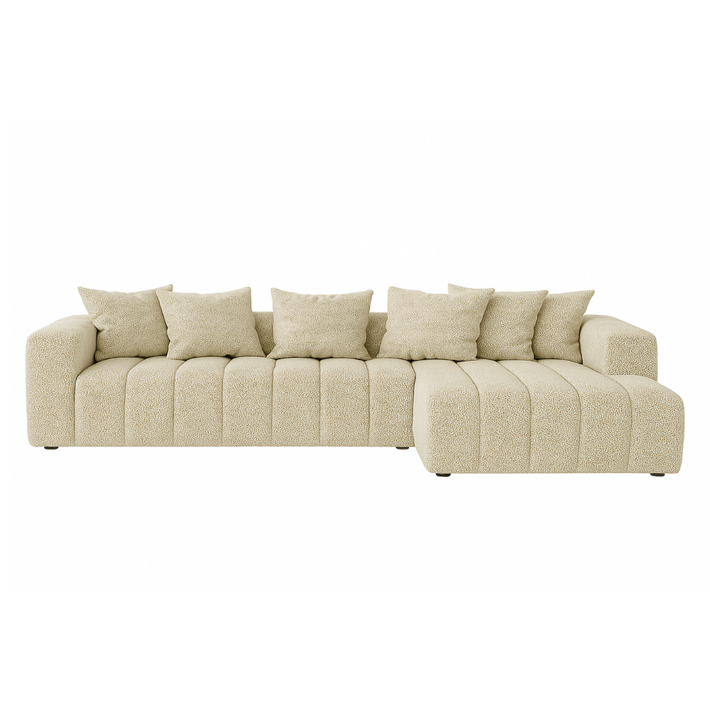 Sofa Marano - Natural Beige -  334 × 172 cm - Lounge Right