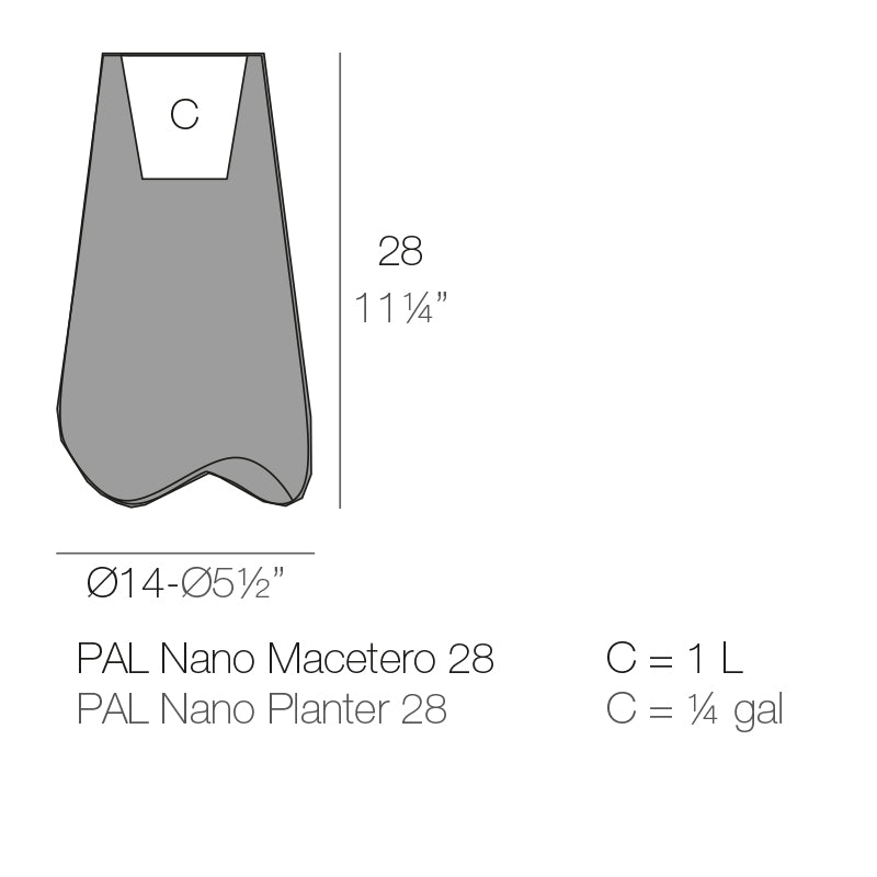 Pal Nano Planter Ø14X28