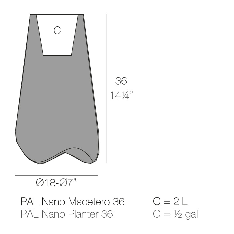 Pal Nano Planter Ø18X36