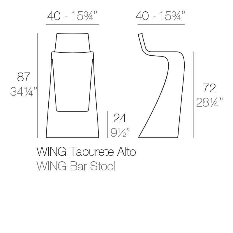 Wing Bar Stool