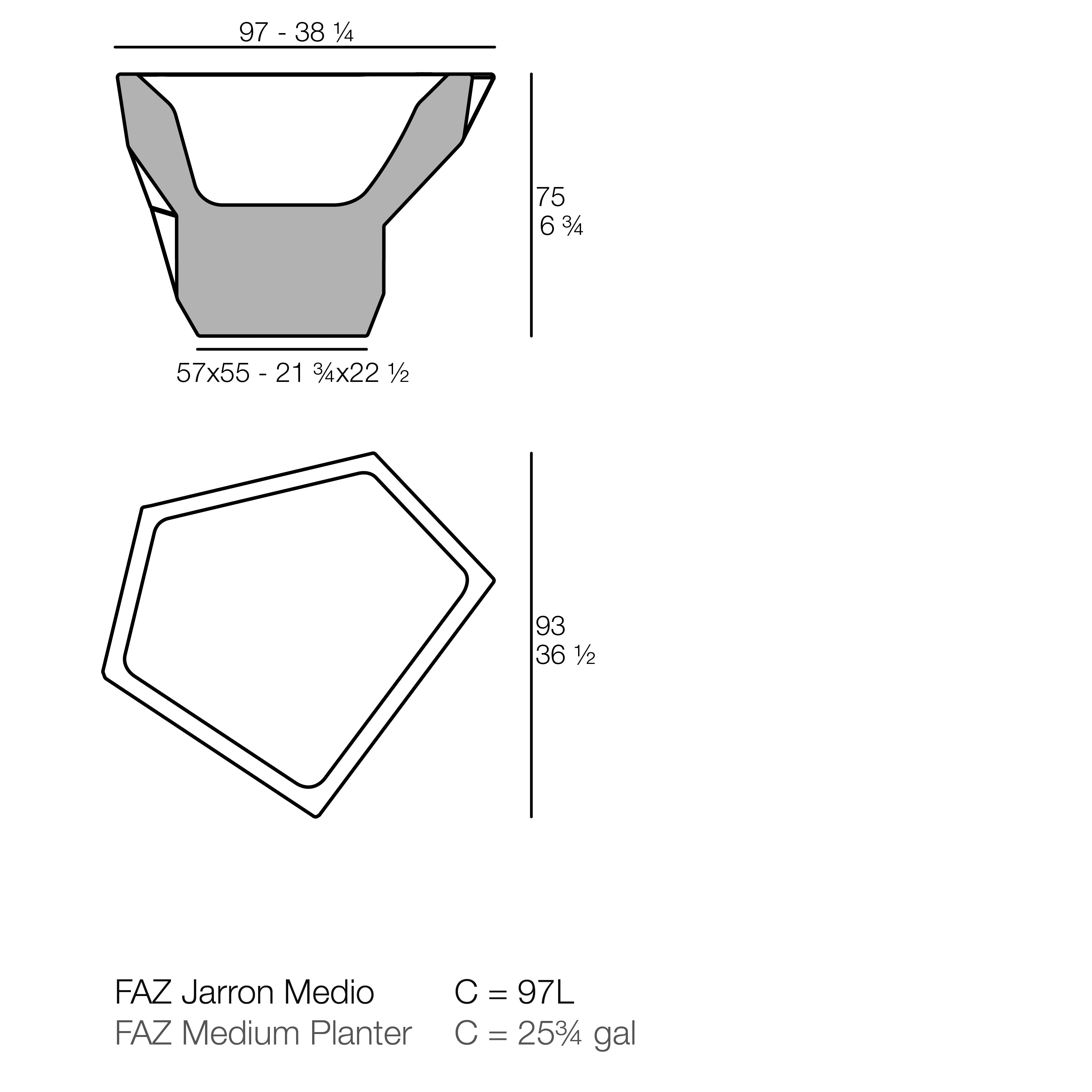 Faz - Pot 97X93X75 Cm