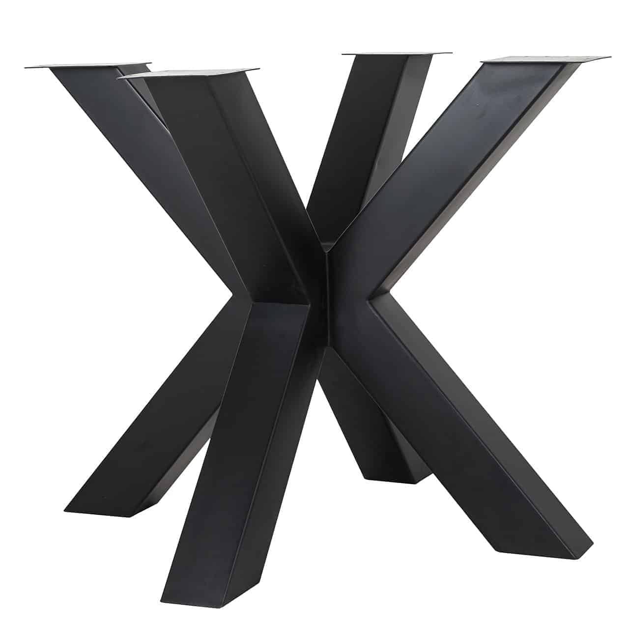 Dining table X-leg Bodhi black