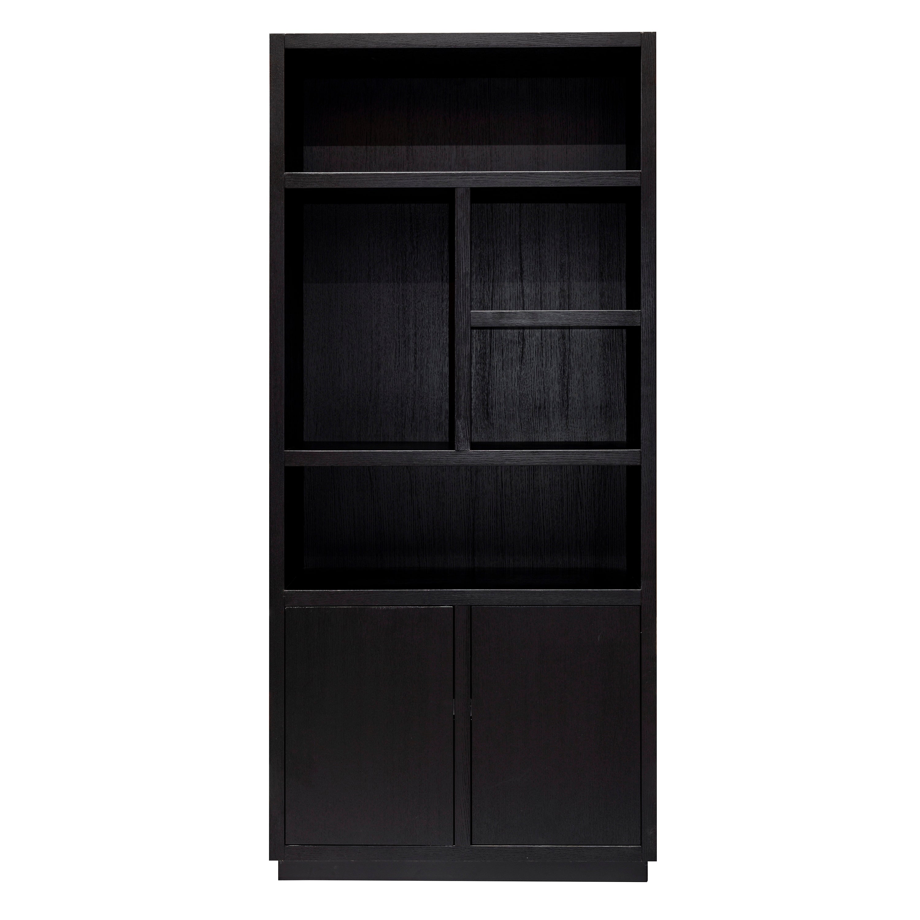 Display cabinet Oakura 2-doors (Black)
