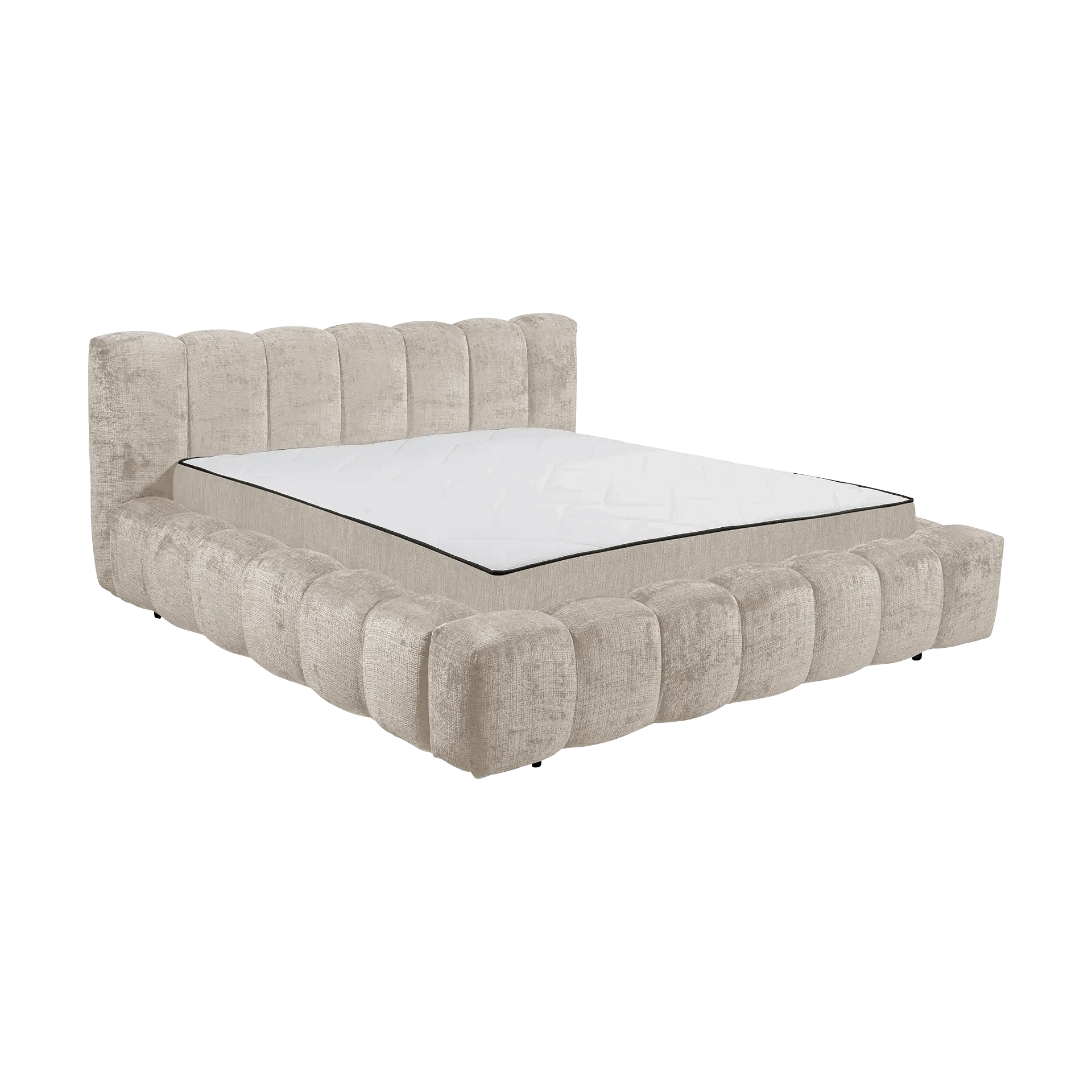 Boxspring Bexter - Brown  | Includes Slatted Base & Matress