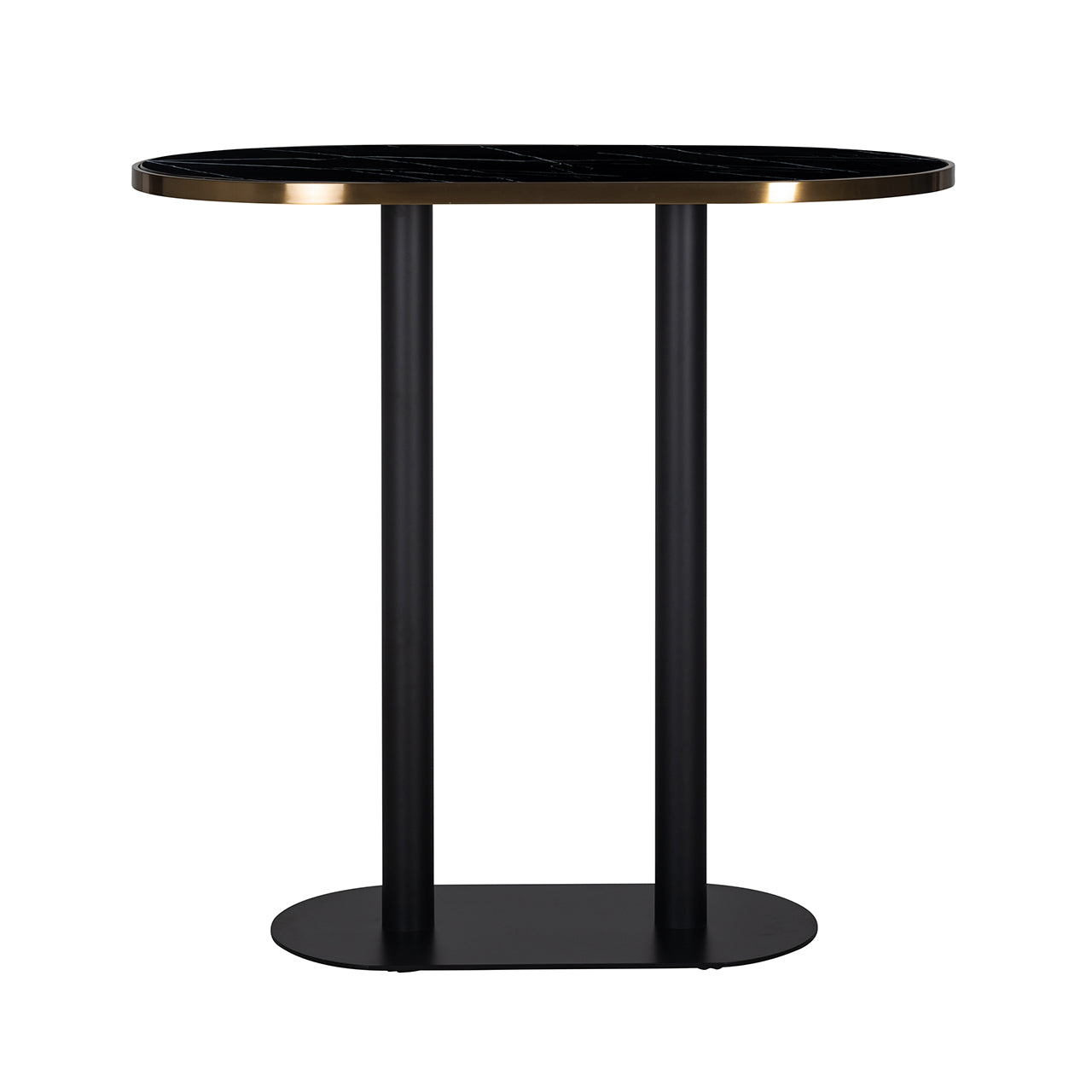 Bar table Zenza oval (Black)