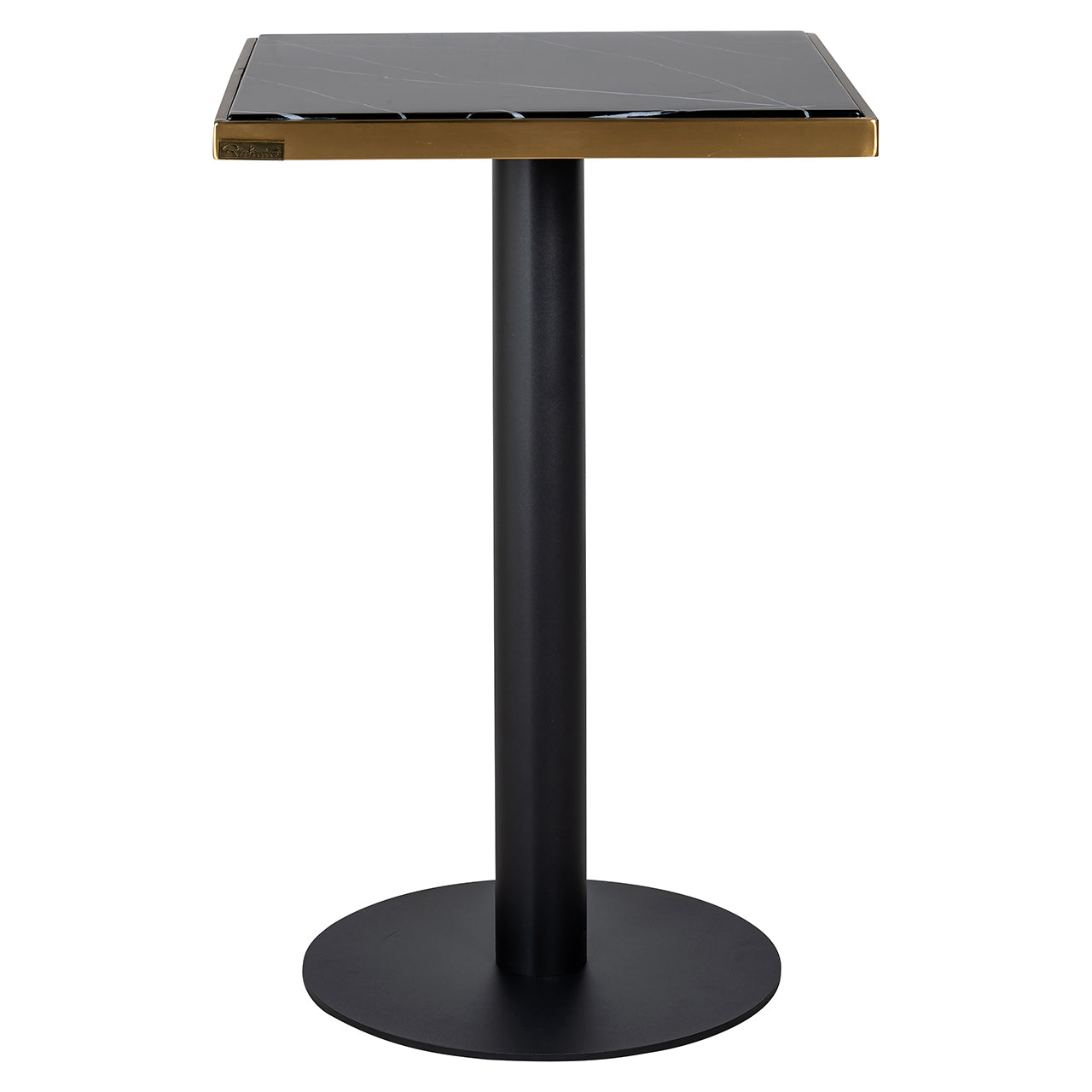 Bistro table Zenza (Black/gold)